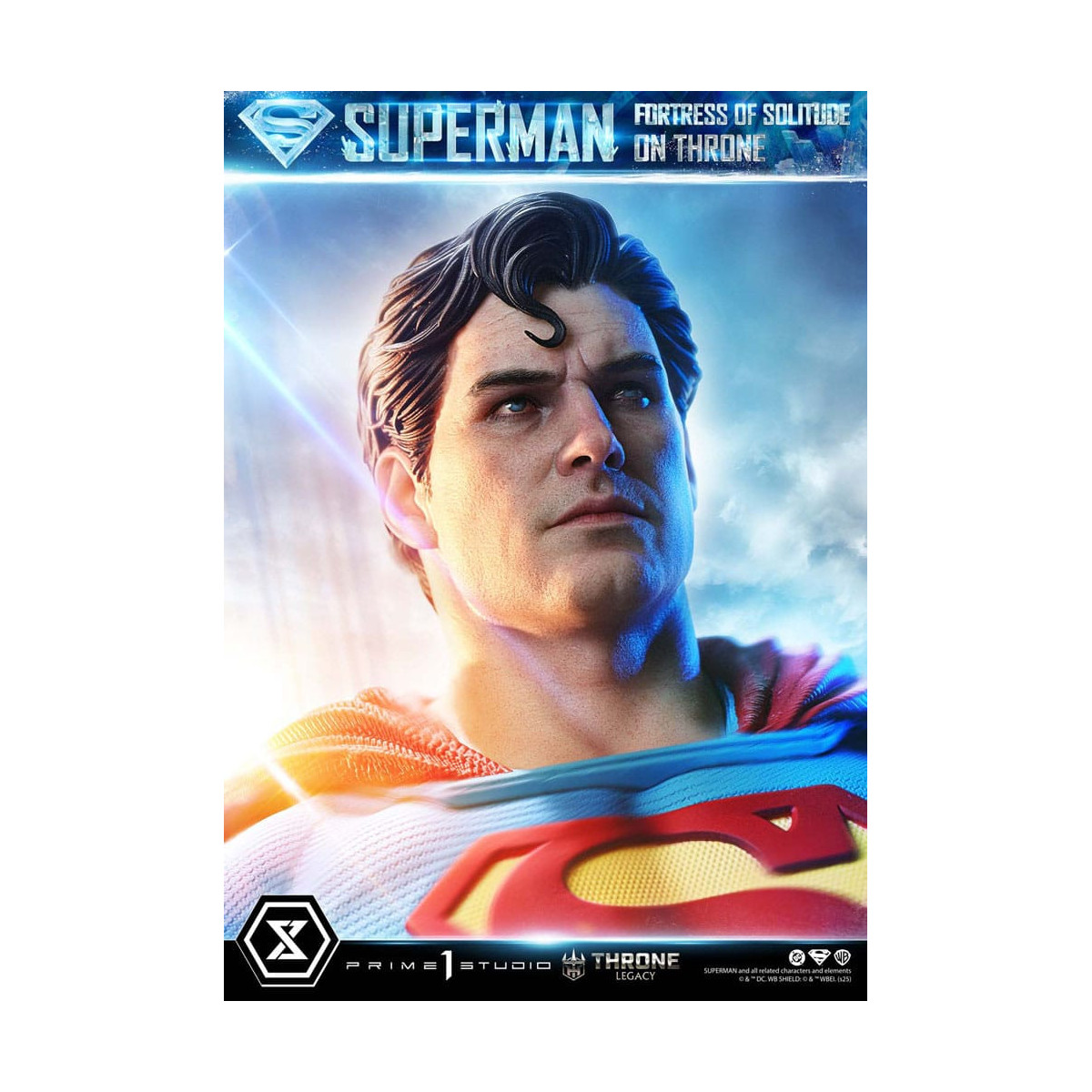 Prime 1 Studio DC Comics Throne Legacy Collection - Superman Festung der Einsamkeit auf Thron (Design von Gabriele Dell'Otto) 1/