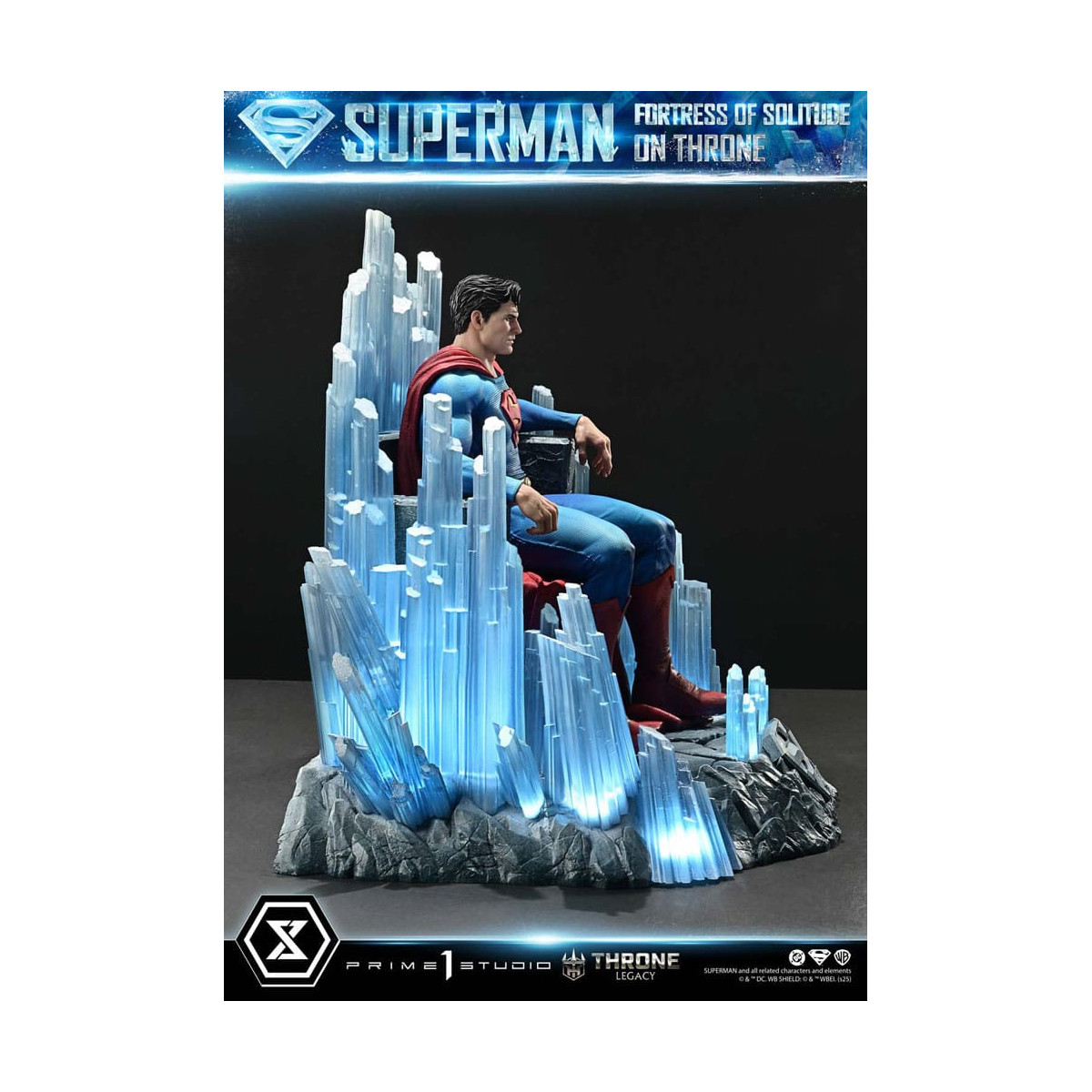 Prime 1 Studio DC Comics Throne Legacy Collection - Superman Festung der Einsamkeit auf Thron (Design von Gabriele Dell'Otto) 1/