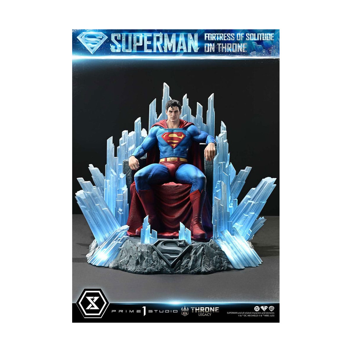 Prime 1 Studio DC Comics Throne Legacy Collection - Superman Festung der Einsamkeit auf Thron (Design von Gabriele Dell'Otto) 1/