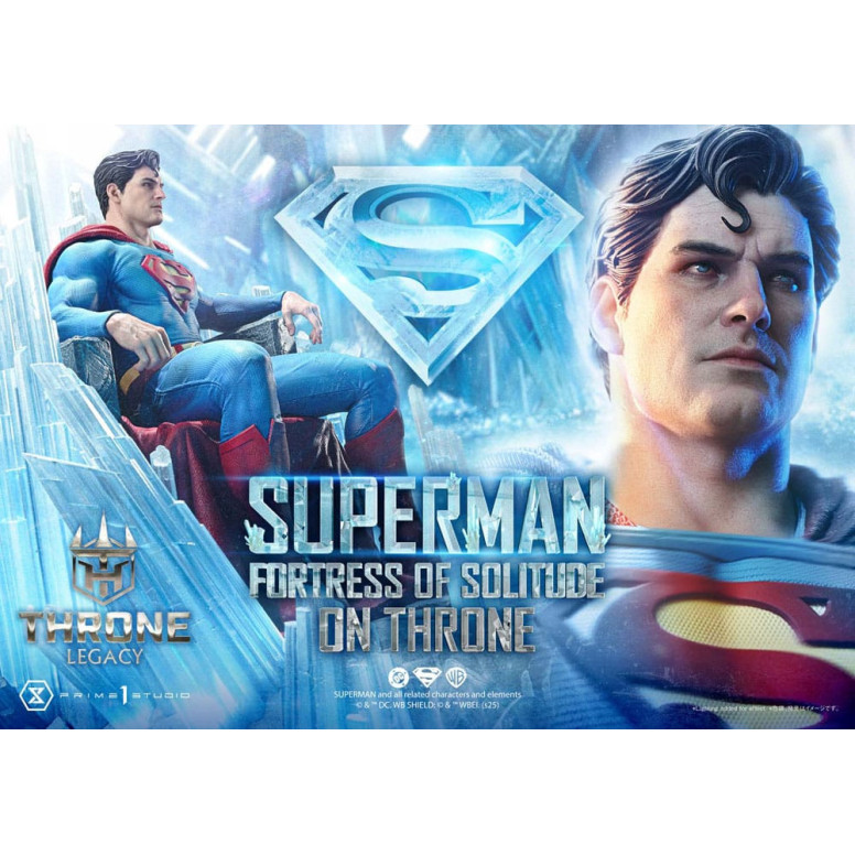 Prime 1 Studio DC Comics Throne Legacy Collection - Superman Festung der Einsamkeit auf Thron (Design von Gabriele Dell'Otto) 1/