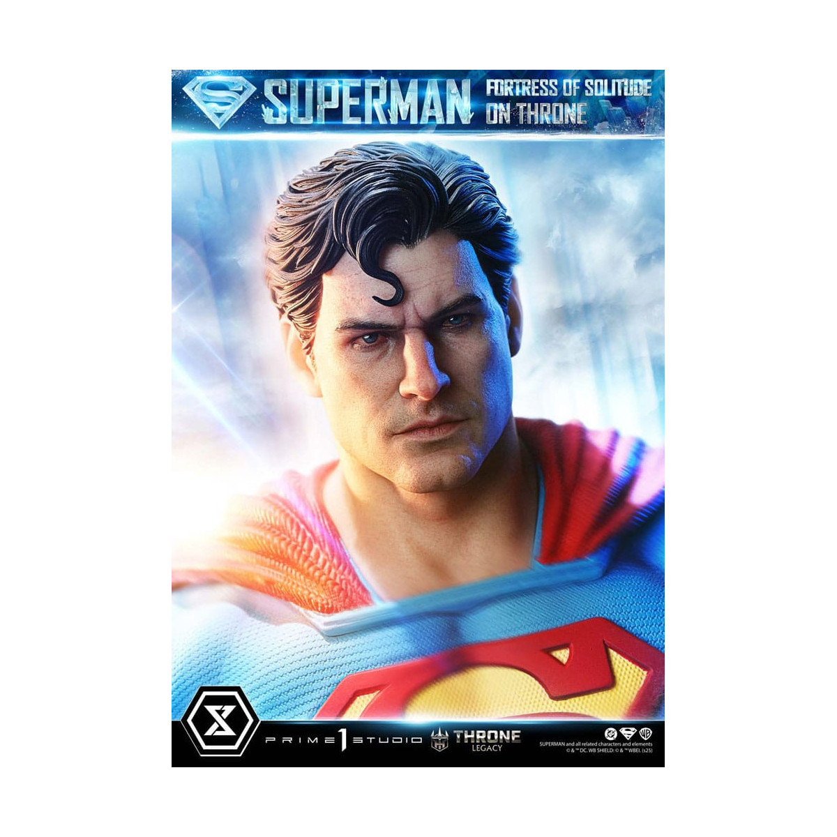 Prime 1 Studio DC Comics Throne Legacy Collection - Superman Festung der Einsamkeit auf Thron (Design von Gabriele Dell'Otto) 1/