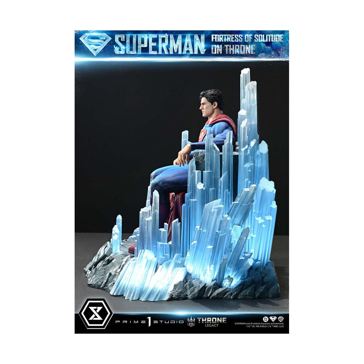 Prime 1 Studio DC Comics Throne Legacy Collection - Superman Festung der Einsamkeit auf Thron (Design von Gabriele Dell'Otto) 1/