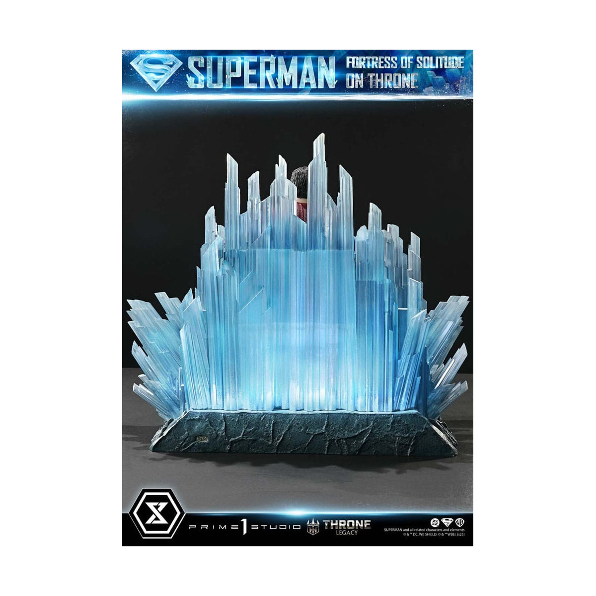 Prime 1 Studio DC Comics Throne Legacy Collection - Superman Festung der Einsamkeit auf Thron (Design von Gabriele Dell'Otto) 1/