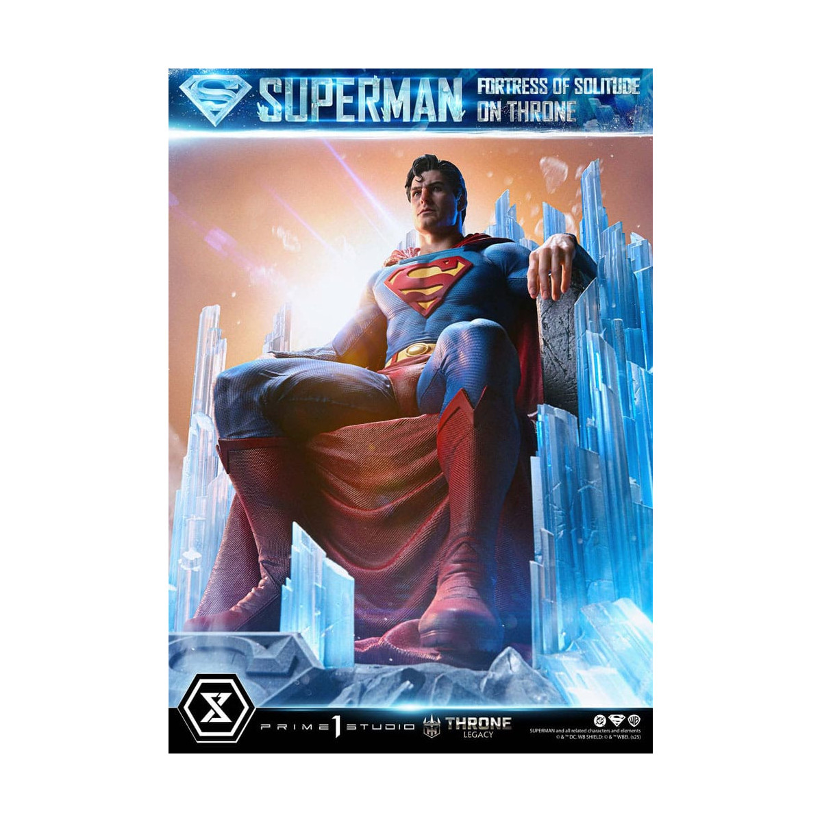 Prime 1 Studio DC Comics Throne Legacy Collection - Superman Festung der Einsamkeit auf Thron (Design von Gabriele Dell'Otto) 1/