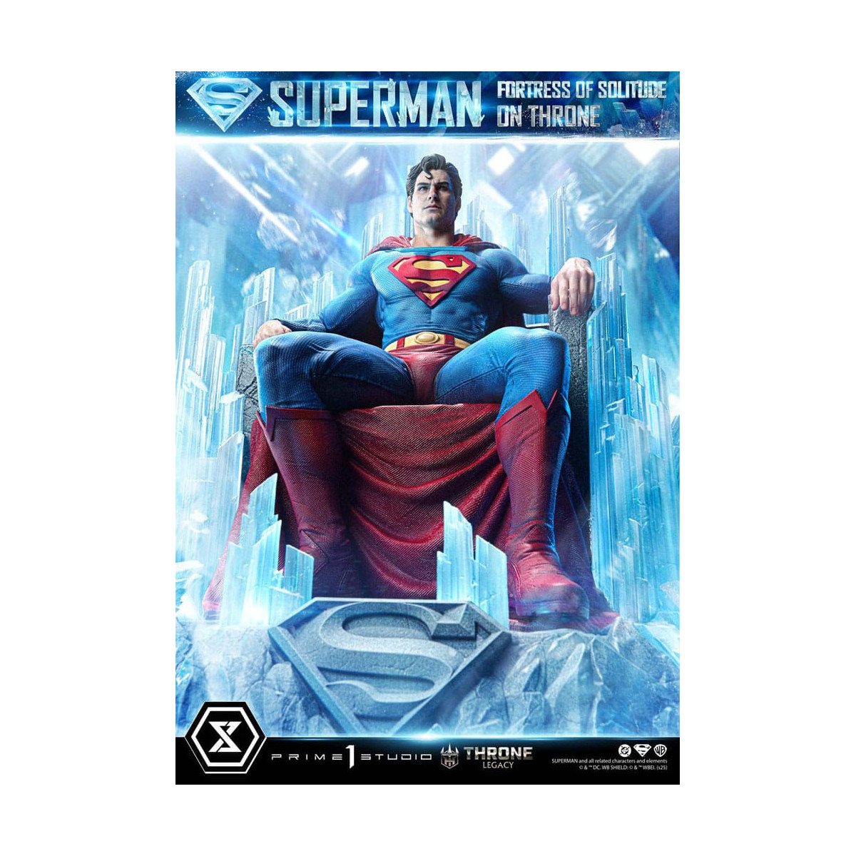 Prime 1 Studio DC Comics Throne Legacy Collection - Superman Festung der Einsamkeit auf Thron (Design von Gabriele Dell'Otto) 1/