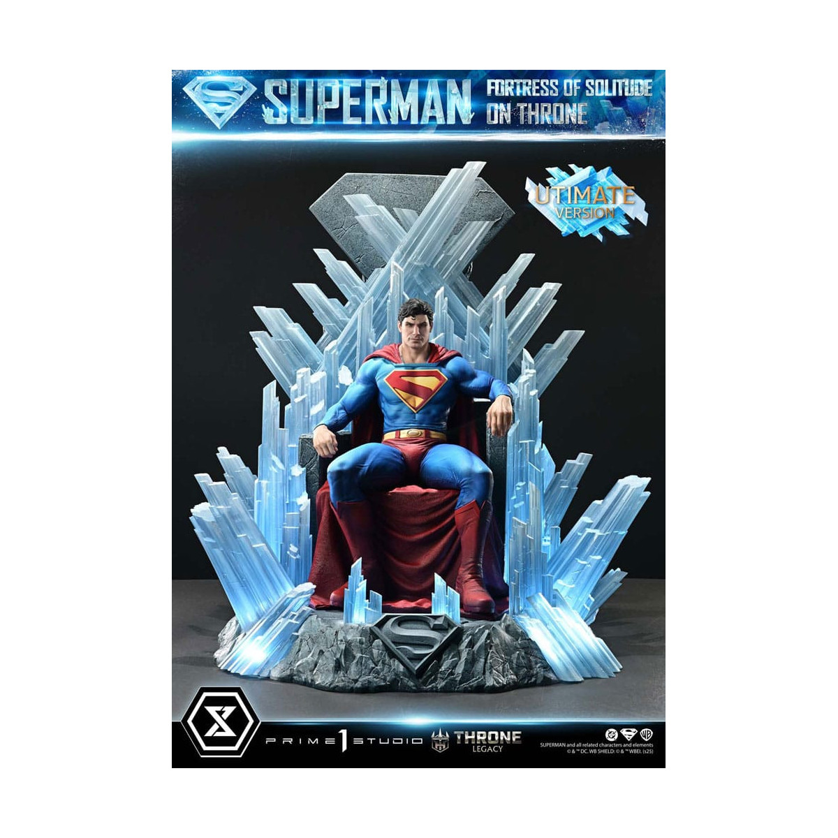 Prime 1 Studio DC Comics Thron Vermächtnis Sammlung - Superman Festung der Einsamkeit auf Thron Ultimative Version