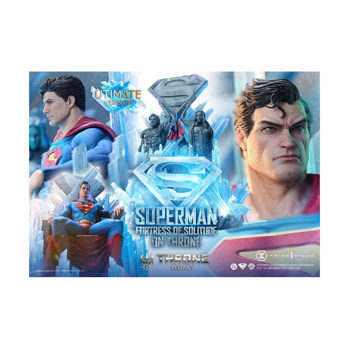Prime 1 Studio DC Comics Thron Vermächtnis Sammlung - Superman Festung der Einsamkeit auf Thron Ultimative Version