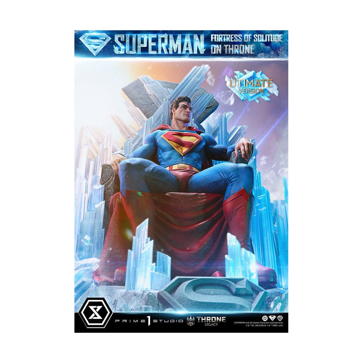 Prime 1 Studio DC Comics Thron Vermächtnis Sammlung - Superman Festung der Einsamkeit auf Thron Ultimative Version