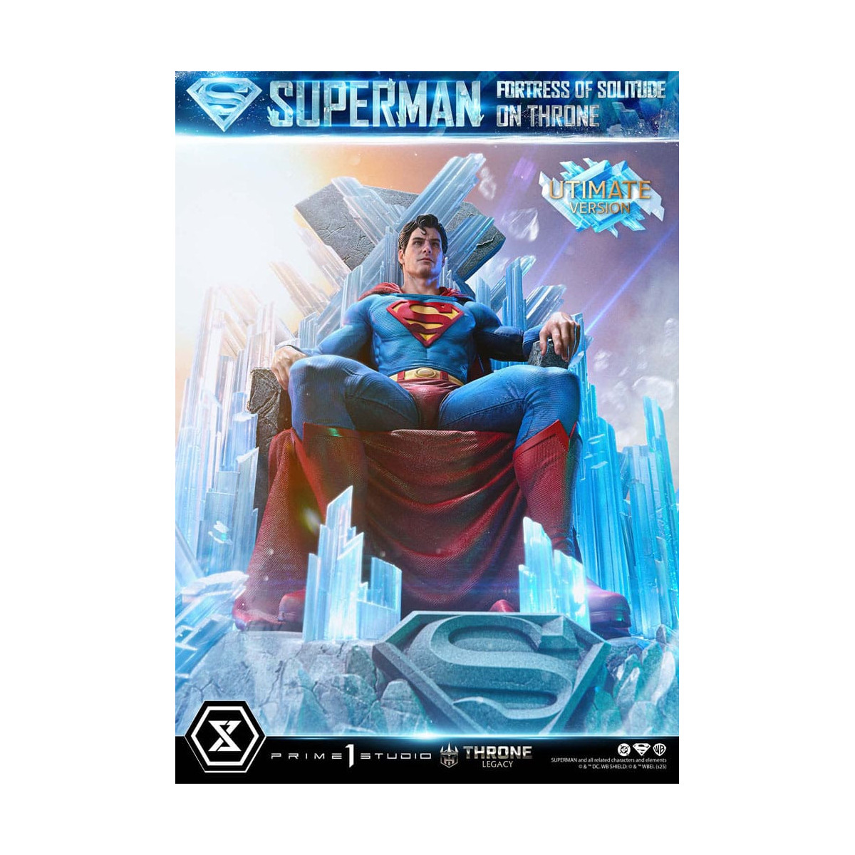 Prime 1 Studio DC Comics Thron Vermächtnis Sammlung - Superman Festung der Einsamkeit auf Thron Ultimative Version