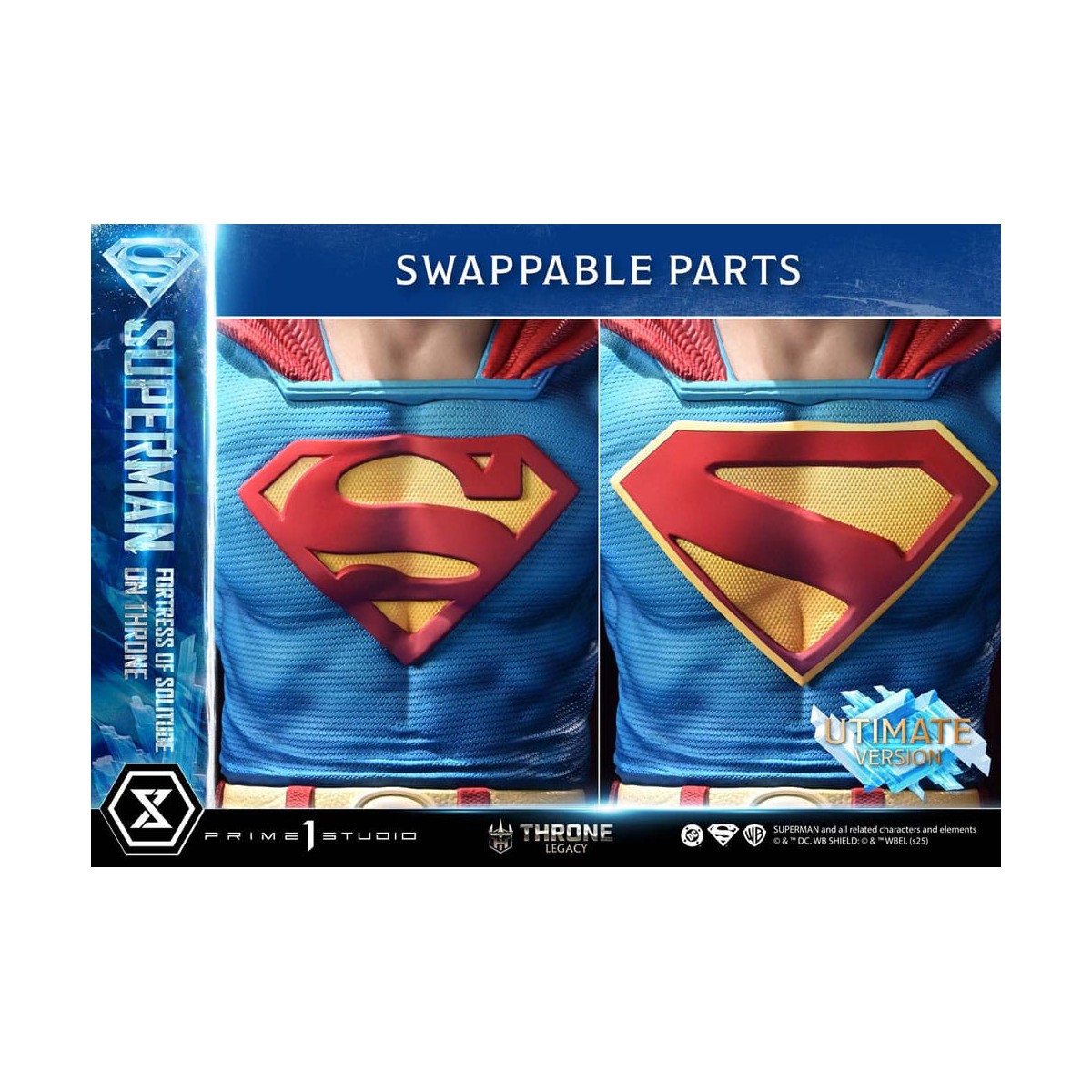 Prime 1 Studio DC Comics Thron Vermächtnis Sammlung - Superman Festung der Einsamkeit auf Thron Ultimative Version