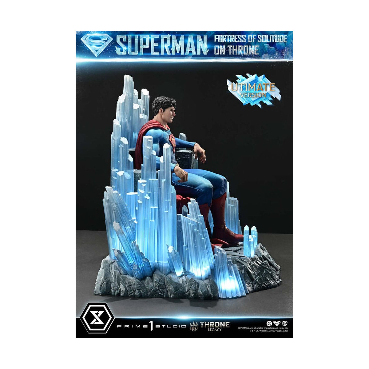 Prime 1 Studio DC Comics Thron Vermächtnis Sammlung - Superman Festung der Einsamkeit auf Thron Ultimative Version