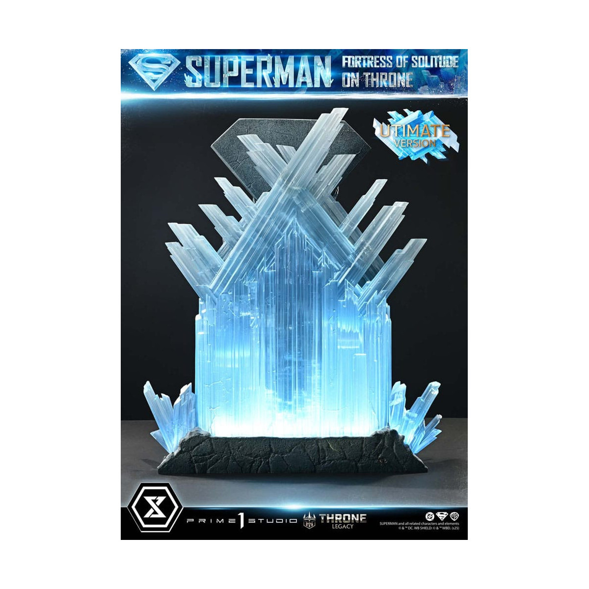Prime 1 Studio DC Comics Thron Vermächtnis Sammlung - Superman Festung der Einsamkeit auf Thron Ultimative Version