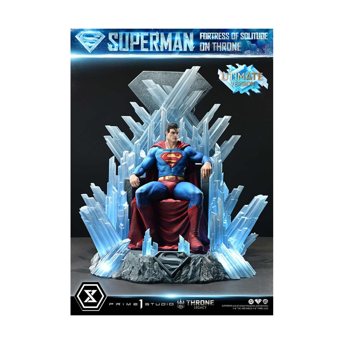 Prime 1 Studio DC Comics Thron Vermächtnis Sammlung - Superman Festung der Einsamkeit auf Thron Ultimative Version