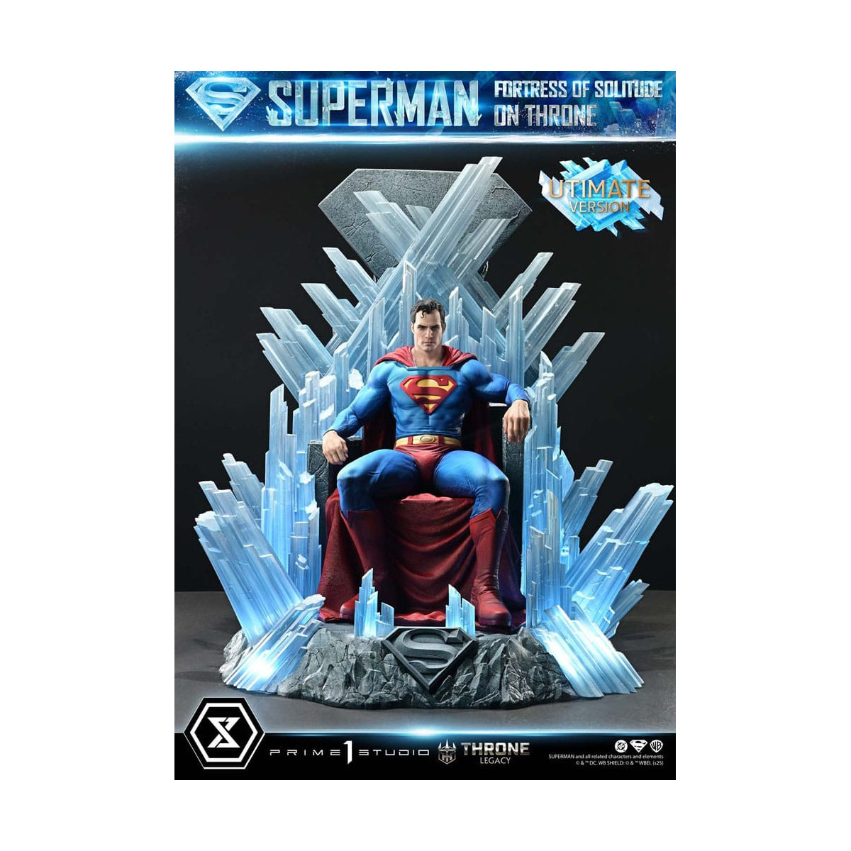 Prime 1 Studio DC Comics Thron Vermächtnis Sammlung - Superman Festung der Einsamkeit auf Thron Ultimative Version