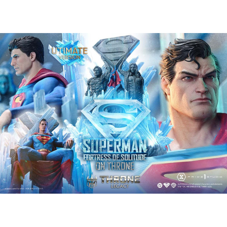 Prime 1 Studio DC Comics Throne Legacy Collection - Superman Festung der Einsamkeit auf dem Thron Ultimate Bonus Version
