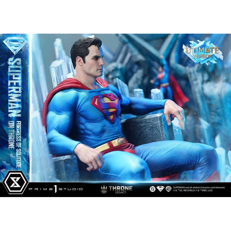 Prime 1 Studio DC Comics Throne Legacy Collection - Superman Festung der Einsamkeit auf dem Thron Ultimate Bonus Version