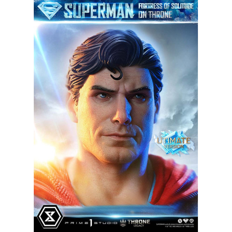 Prime 1 Studio DC Comics Throne Legacy Collection - Superman Festung der Einsamkeit auf dem Thron Ultimate Bonus Version