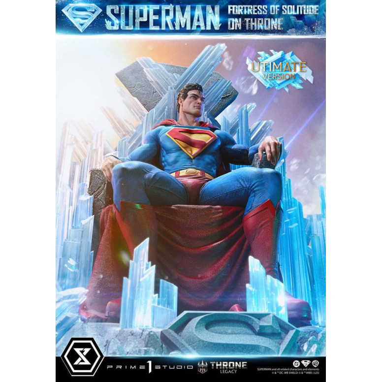 Prime 1 Studio DC Comics Throne Legacy Collection - Superman Festung der Einsamkeit auf dem Thron Ultimate Bonus Version