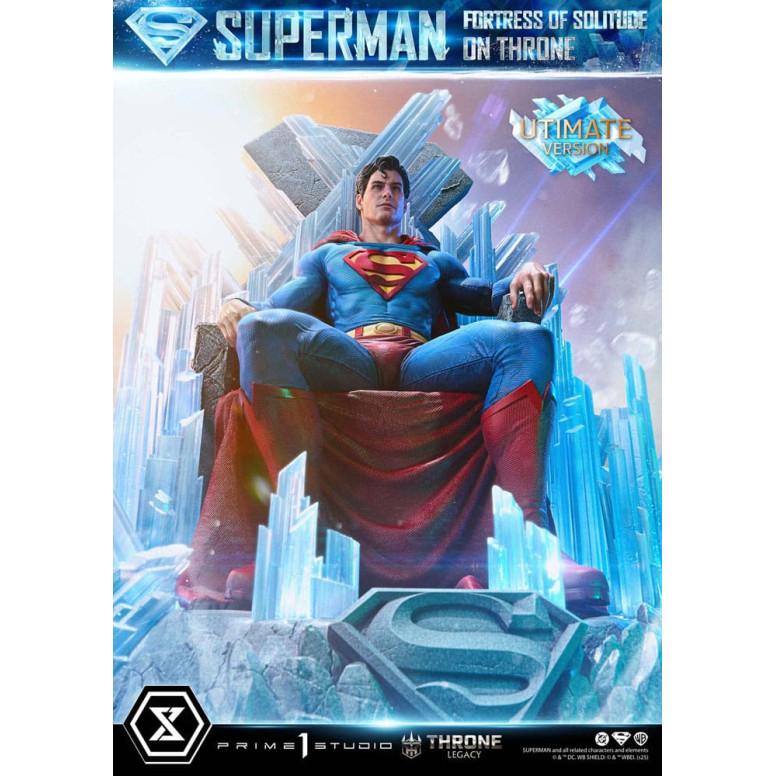 Prime 1 Studio DC Comics Throne Legacy Collection - Superman Festung der Einsamkeit auf dem Thron Ultimate Bonus Version