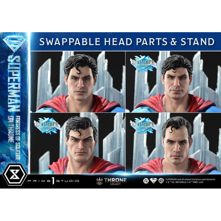 Prime 1 Studio DC Comics Throne Legacy Collection - Superman Festung der Einsamkeit auf dem Thron Ultimate Bonus Version