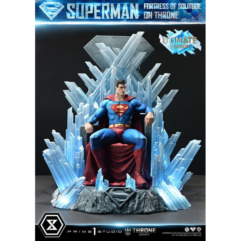 Prime 1 Studio DC Comics Throne Legacy Collection - Superman Festung der Einsamkeit auf dem Thron Ultimate Bonus Version