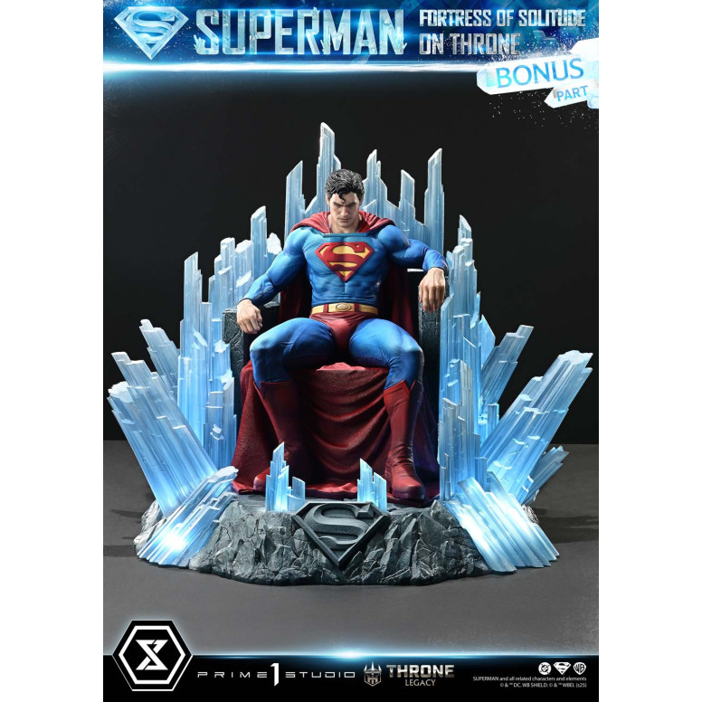 Prime 1 Studio DC Comics Throne Legacy Collection - Superman Festung der Einsamkeit auf dem Thron Ultimate Bonus Version