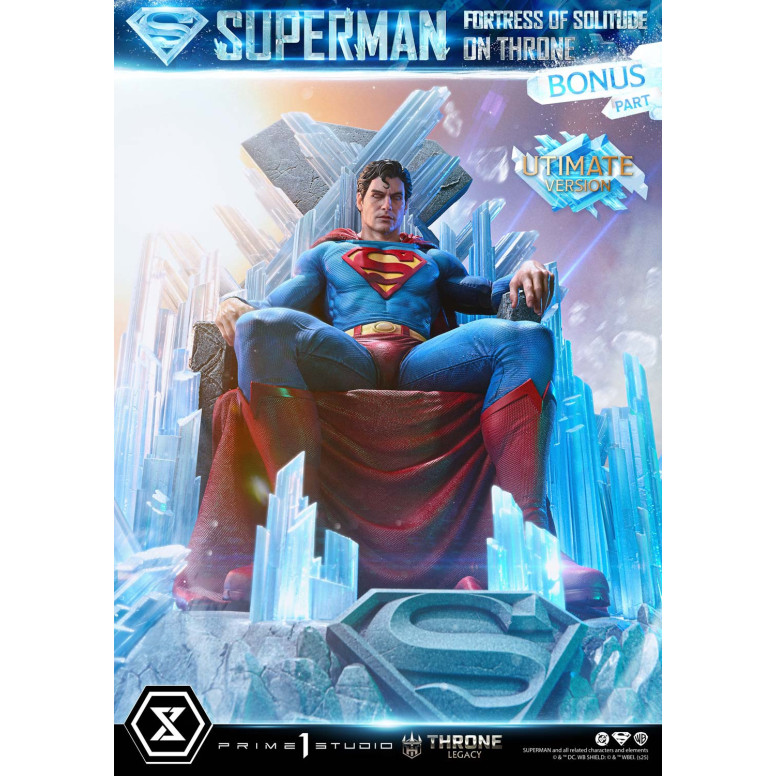 Prime 1 Studio DC Comics Throne Legacy Collection - Superman Festung der Einsamkeit auf dem Thron Ultimate Bonus Version