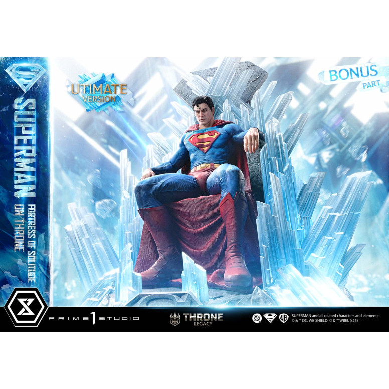 Prime 1 Studio DC Comics Throne Legacy Collection - Superman Festung der Einsamkeit auf dem Thron Ultimate Bonus Version