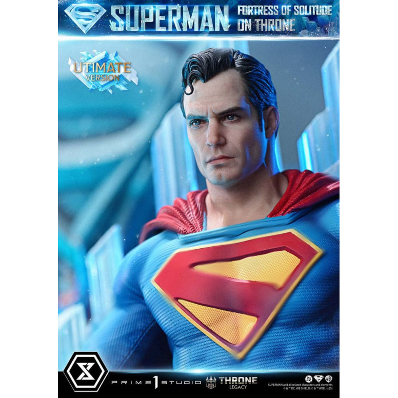 Prime 1 Studio DC Comics Throne Legacy Collection - Superman Festung der Einsamkeit auf dem Thron Ultimate Bonus Version