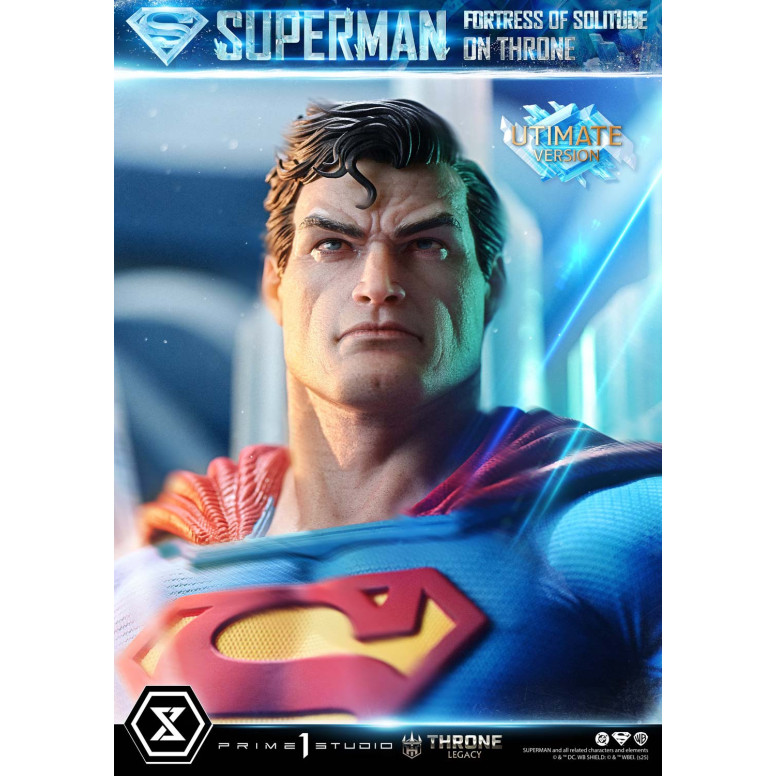 Prime 1 Studio DC Comics Throne Legacy Collection - Superman Festung der Einsamkeit auf dem Thron Ultimate Bonus Version