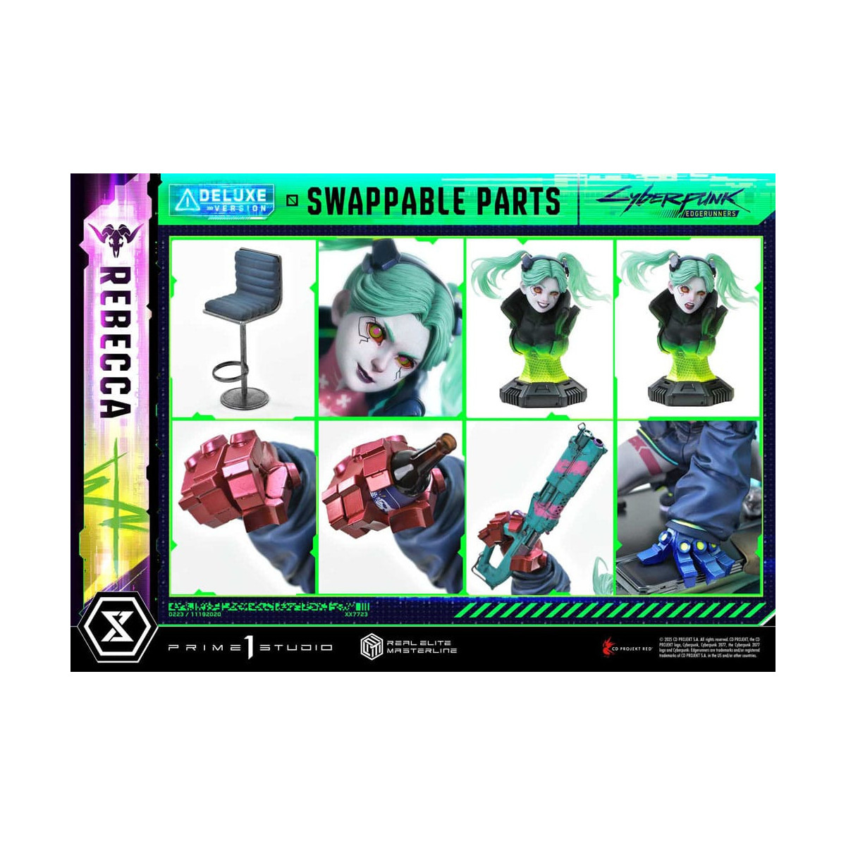 Prime 1 Studio - Cyberpunk: Edgerunners - Rebecca Deluxe Bonus Version Real Elite Masterline Serie 1/4