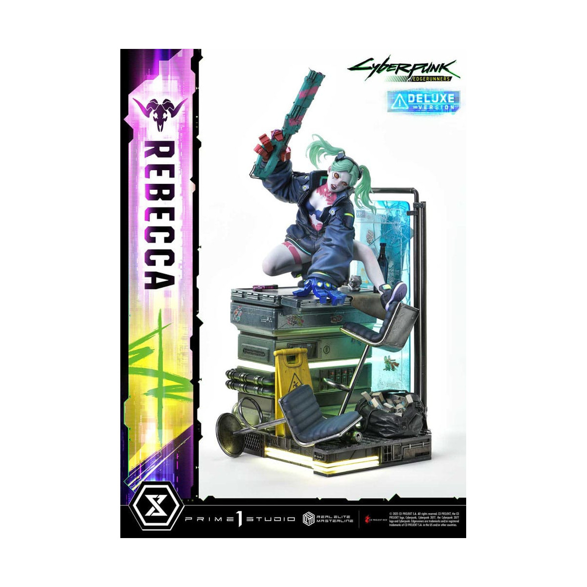 Prime 1 Studio - Cyberpunk: Edgerunners - Rebecca Deluxe Bonus Version Real Elite Masterline Serie 1/4