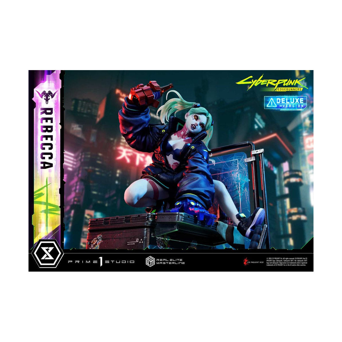 Prime 1 Studio - Cyberpunk: Edgerunners - Rebecca Deluxe Bonus Version Real Elite Masterline Serie 1/4