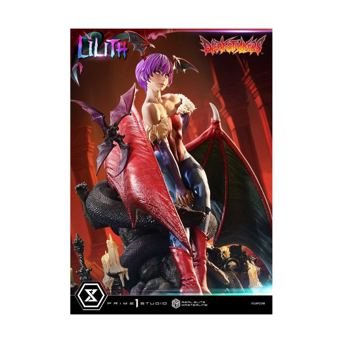 Prime 1 Studio - Darkstalkers Lilith Bonus Version Real Elite Masterline Serie 1/4