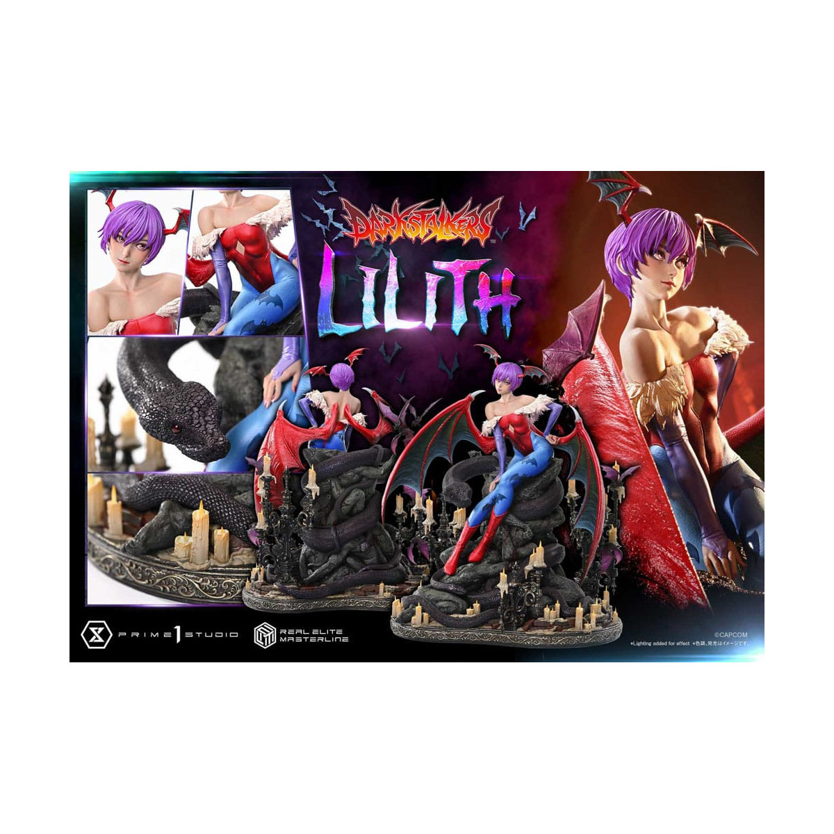 Prime 1 Studio - Darkstalkers Lilith Bonus Version Real Elite Masterline Serie 1/4