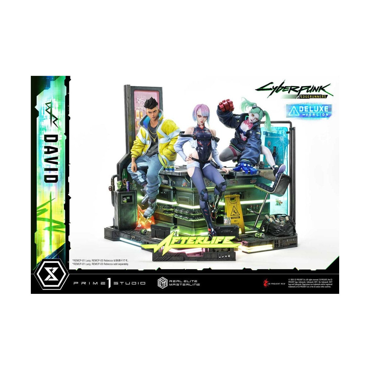 Prime 1 Studio - Cyberpunk: Edgerunners - David Deluxe Bonus Version Real Elite Masterline Serie 1/4