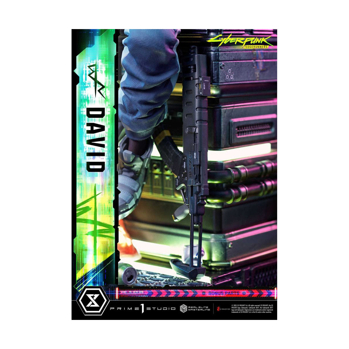 Prime 1 Studio - Cyberpunk: Edgerunners - David Deluxe Bonus Version Real Elite Masterline Serie 1/4