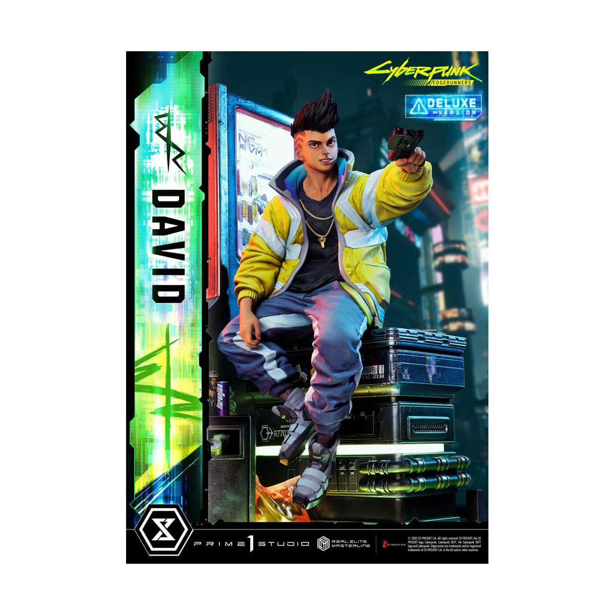 Prime 1 Studio - Cyberpunk: Edgerunners - David Deluxe Bonus Version Real Elite Masterline Serie 1/4