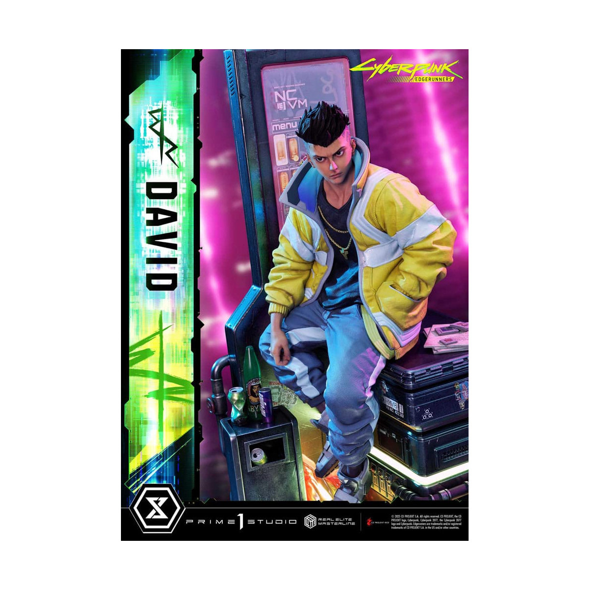 Prime 1 Studio - Cyberpunk: Edgerunners - David Deluxe Bonus Version Real Elite Masterline Serie 1/4
