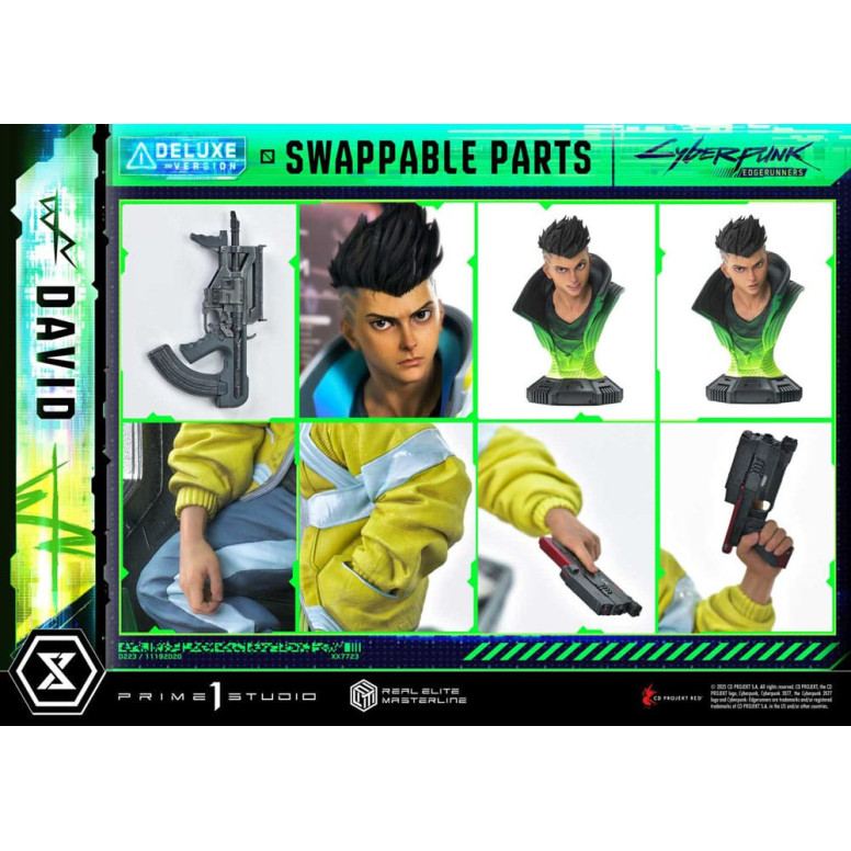 Prime 1 Studio - Cyberpunk: Edgerunners - David Deluxe Bonus Version Real Elite Masterline Serie 1/4