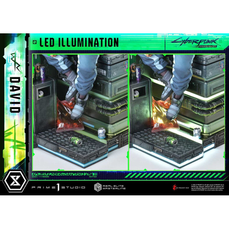 Prime 1 Studio - Cyberpunk: Edgerunners - David Deluxe Bonus Version Real Elite Masterline Serie 1/4
