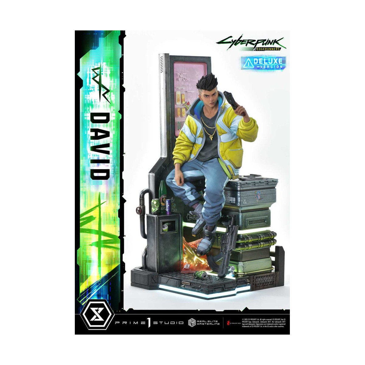 Prime 1 Studio - Cyberpunk: Edgerunners - David Deluxe Bonus Version Real Elite Masterline Serie 1/4