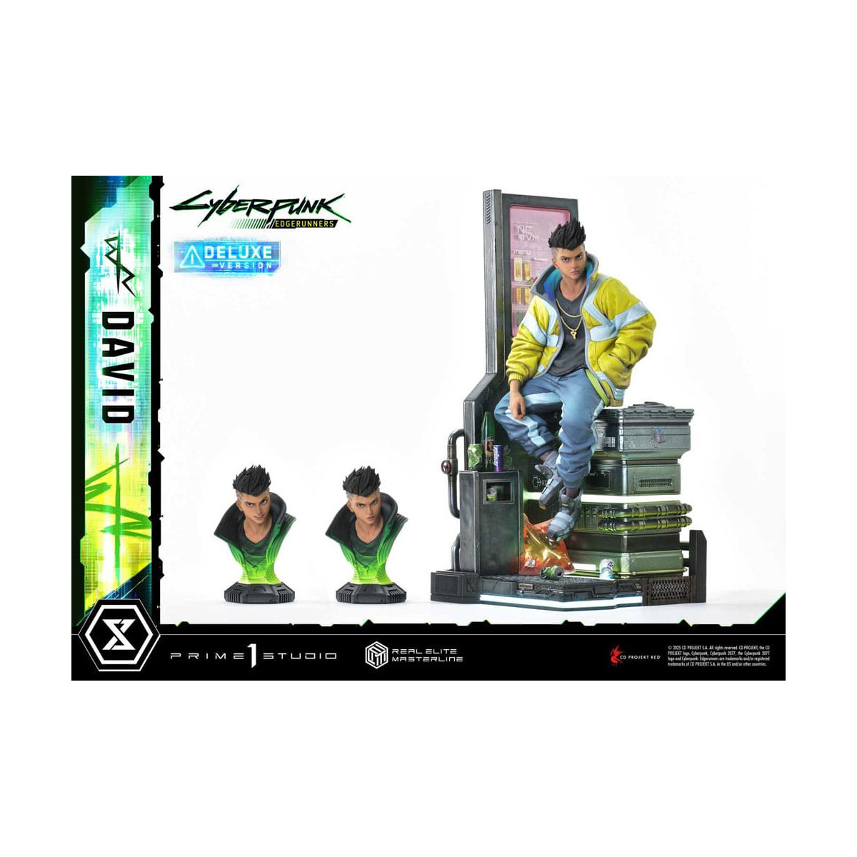 Prime 1 Studio - Cyberpunk: Edgerunners - David Deluxe Bonus Version Real Elite Masterline Serie 1/4