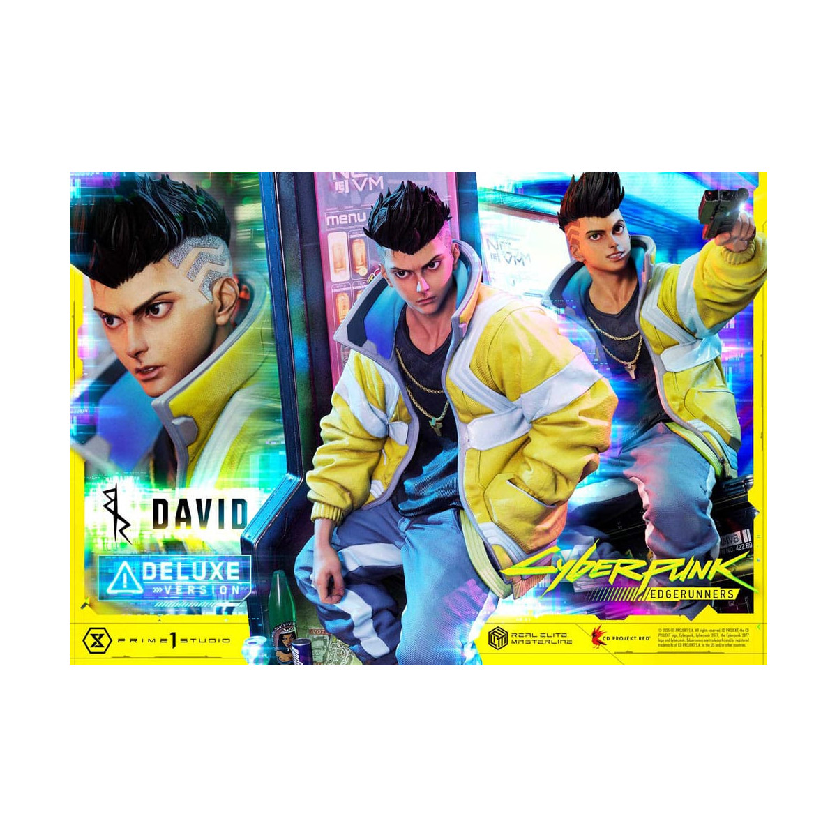 Prime 1 Studio - Cyberpunk: Edgerunners - David Deluxe Bonus Version Real Elite Masterline Serie 1/4