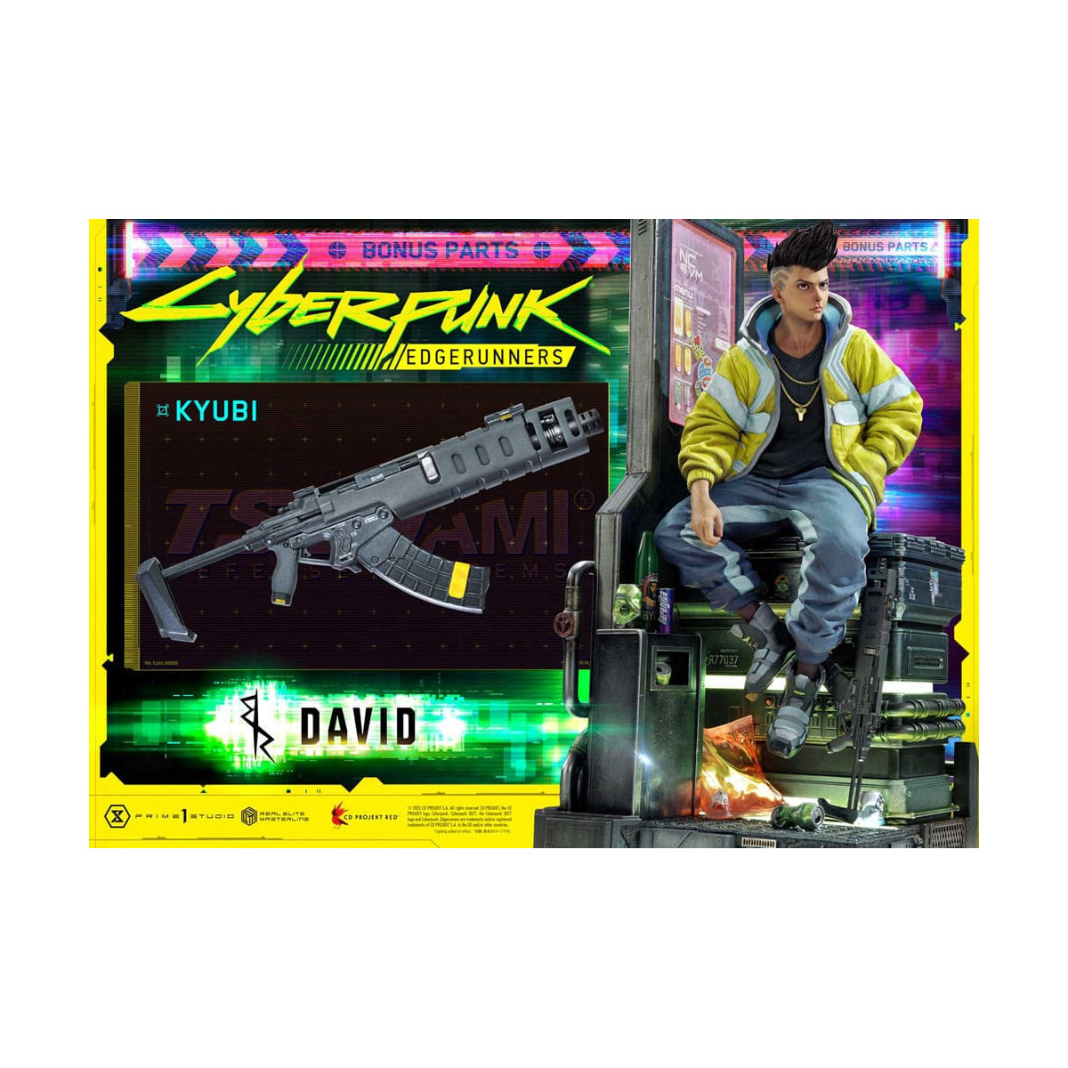 Prime 1 Studio - Cyberpunk: Edgerunners - David Deluxe Bonus Version Real Elite Masterline Serie 1/4