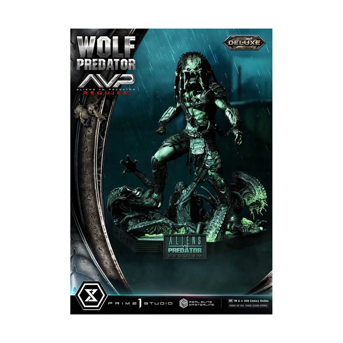 Prime 1 Studio - Alien vs. Predator Requiem - Wolf Predator Deluxe Bonus Ver. Real Elite Masterline Serie 1/3
