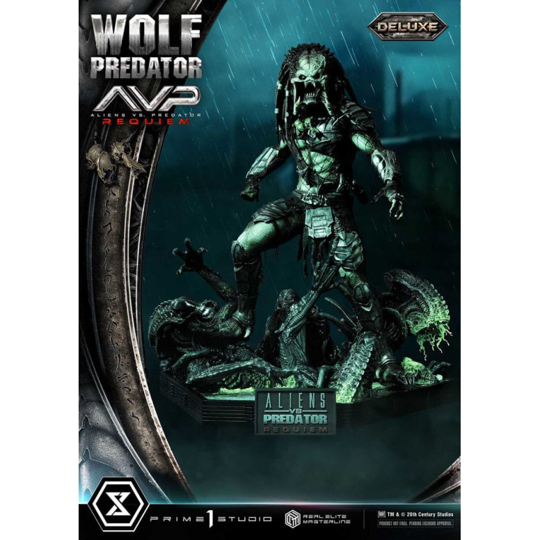 Prime 1 Studio - Alien vs. Predator Requiem - Wolf Predator Deluxe Bonus Ver. Real Elite Masterline Serie 1/3