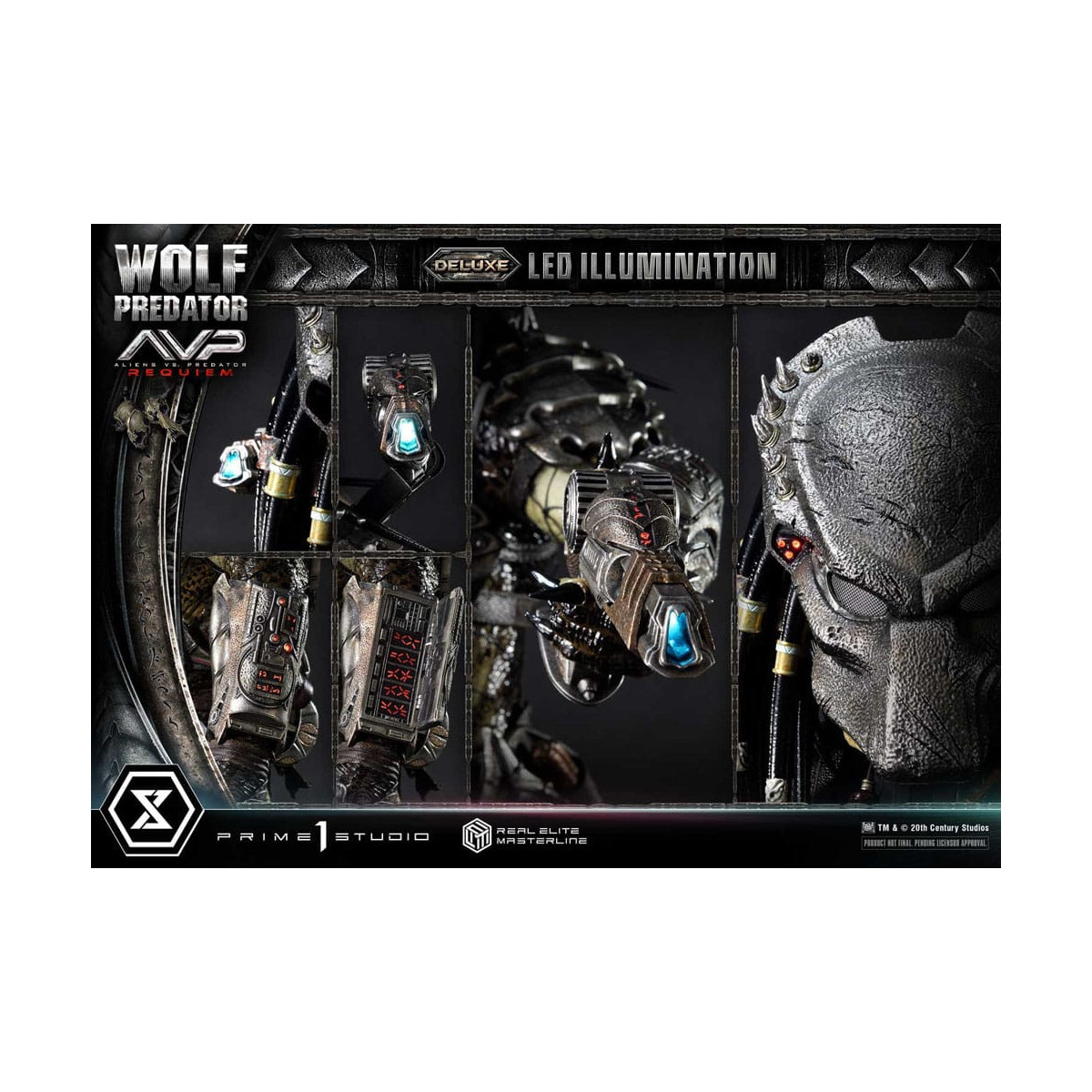 Prime 1 Studio - Alien vs. Predator Requiem - Wolf Predator Deluxe Bonus Ver. Real Elite Masterline Serie 1/3
