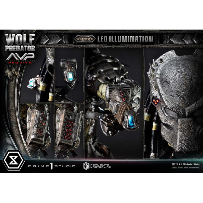 Prime 1 Studio - Alien vs. Predator Requiem - Wolf Predator Deluxe Bonus Ver. Real Elite Masterline Serie 1/3
