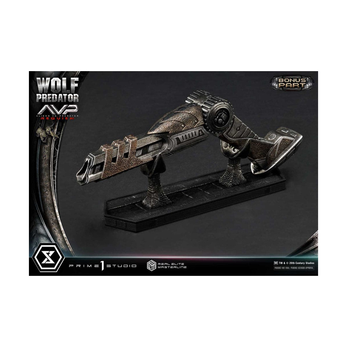 Prime 1 Studio - Alien vs. Predator Requiem - Wolf Predator Deluxe Bonus Ver. Real Elite Masterline Serie 1/3